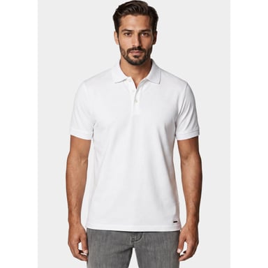 Bos Bright Blue Scotland blue polo heren boris polo spe25108bo40sb/100 white