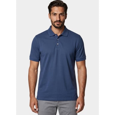 Bos Bright Blue Scotland blue polo heren boris polo spe25108bo40sb/268 jeans blue