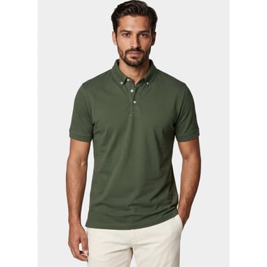 Bos Bright Blue Scotland blue polo heren boris polo spe25108bo40sb/367 olive night