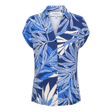 &Co Woman &co women blouse valetta weave blue multi