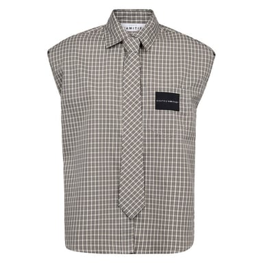 Haute L'Amitié Blouse zonder mouw hl10720 chess