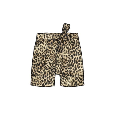 Studio Anneloes lindy leopard shorts 13961 9997 multi color