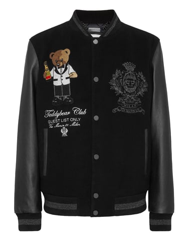 Leather Bomber Teddy