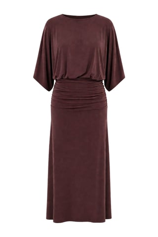 Crew Neck Midi Knit Dress