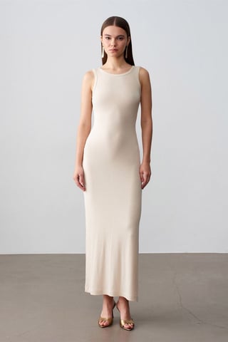 Ribbed Sleeveless Bodycon Maxi Dress