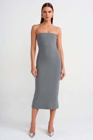 Strapless Bodycon Midi Dress