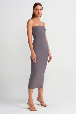 Strapless Bodycon Midi Dress