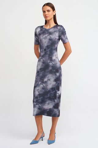 Tie-Dye Bodycon Midiklänning