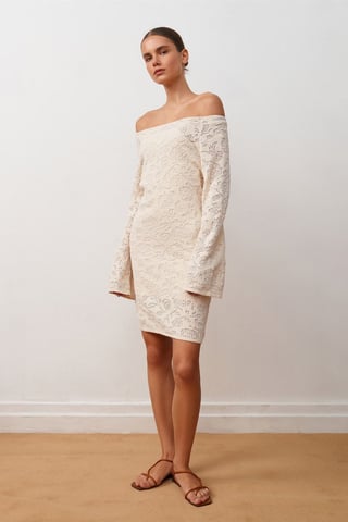 Fitted Lace Mini Dress