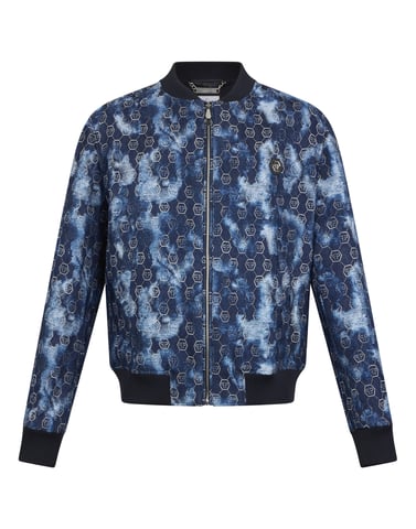 Jacquard Denim Bomber Monogram