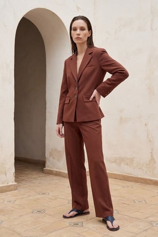 Women's regular-fit blazer jacket