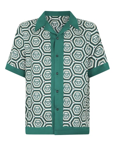 Silk Bowling Shirt Monogram 70'S