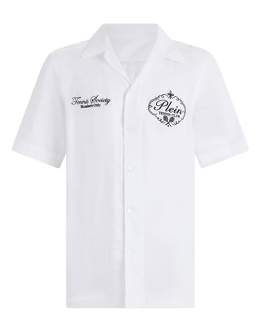 Linen Bowling Shirt Tennis Club