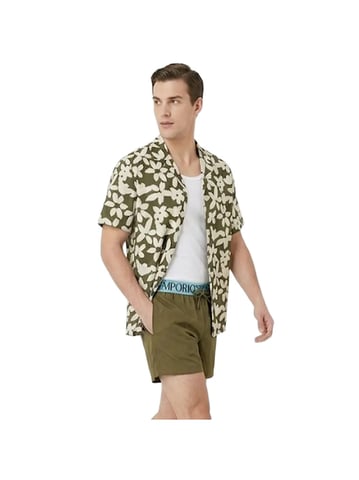 Emporio Armani Men's Floral Shirt