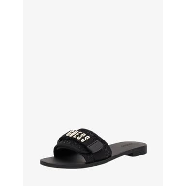 Guess Dames slippers elyze3 zwart