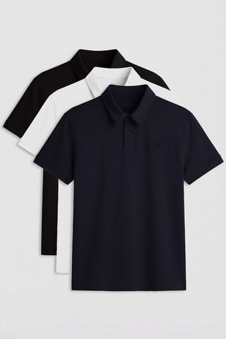 Men's Cotton-Blend Polo T-Shirt