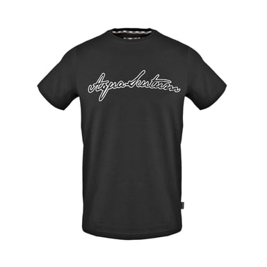 Aquascutum Unisex Adult Logo Crew Neck T-Shirt (Black)