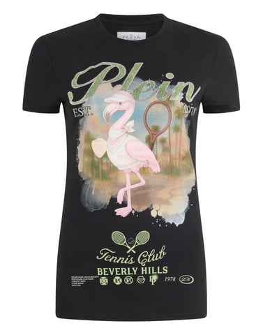 Sexy Pure Fit T-Shirt Tennis Club Strass