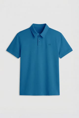 Herrarnas bomullselastan polo t-shirt