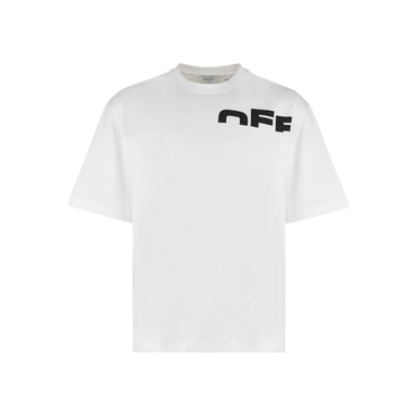 Off White Mens Shred Skater T-Shirt (White/Black)