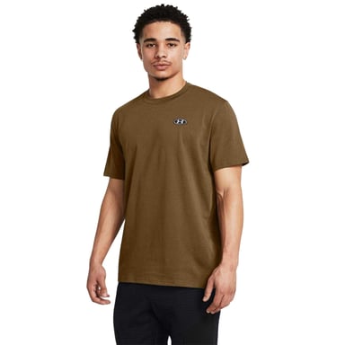 Under Armour Mens Patch Regular T-Shirt (Brown)
