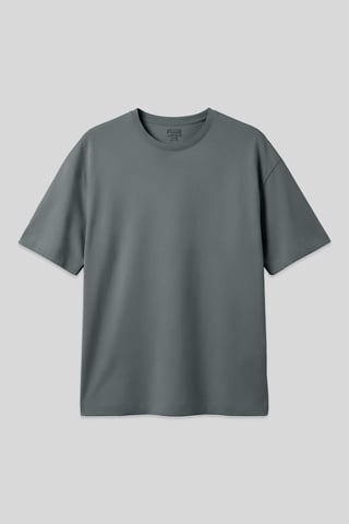 Oversized Cotton Crew Neck T-Shirt