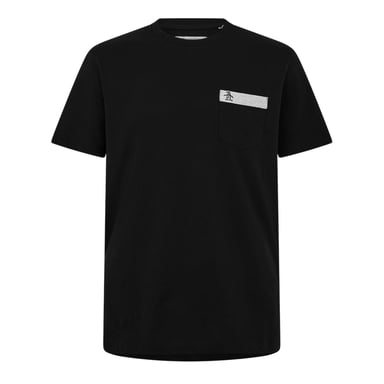 Original Penguin Mens Logo Chest Pocket T-Shirt (Black)