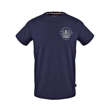 Aquascutum Mens Jersey Crew Neck T-Shirt (Navy)
