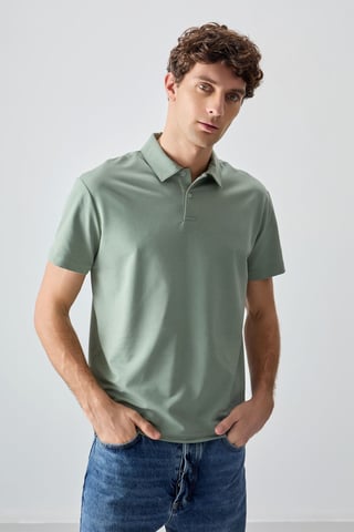 Oversized Polo Collar T-Shirt