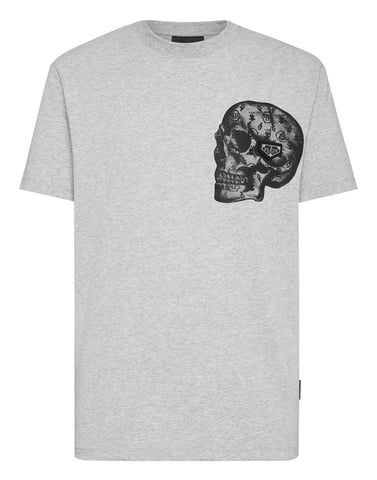 T-Shirt Round Neck Ss Print Skull