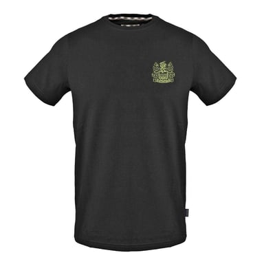 Aquascutum Mens Chest Logo Crew Neck T-Shirt (Black)