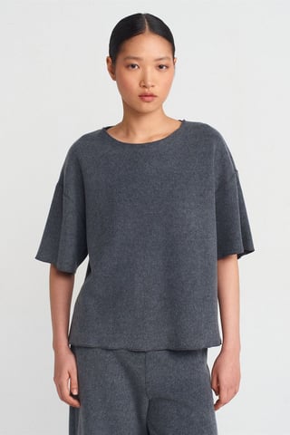 Kvinnors Lösa Passform Crew Neck T-Shirt