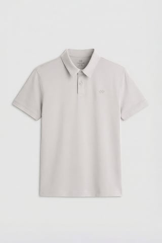 Herrarnas bomullselastan polo t-shirt