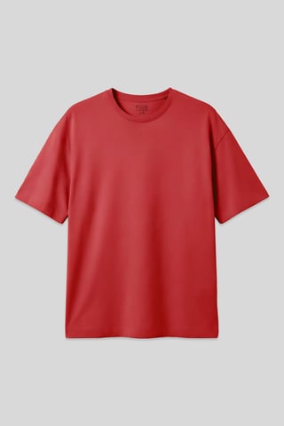 Oversized Cotton Crew Neck T-Shirt