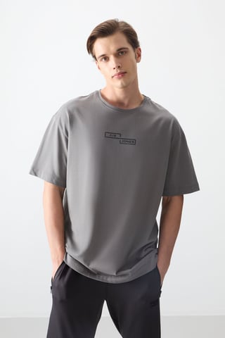 Oversized Cotton Printed T-Shirt