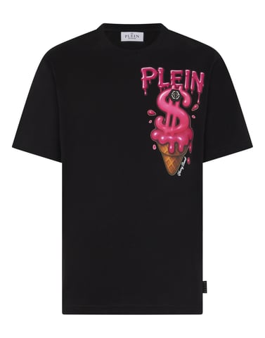 Round Neck T-Shirt Ice Cream Dollar