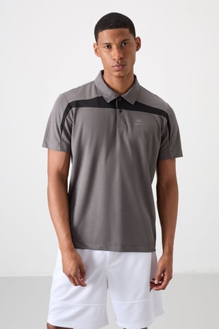 Men's Colour-Blocked Polo T-Shirt