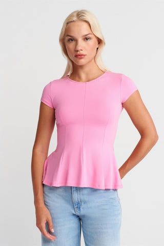 Tight Crew Neck Fåll T-shirt