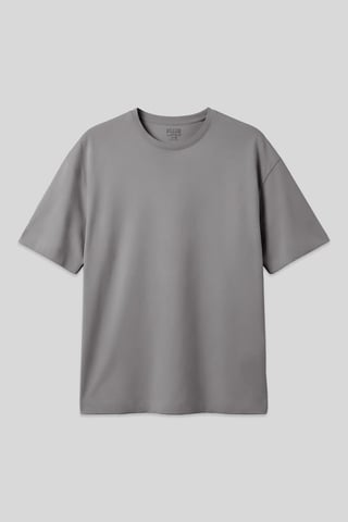 Oversized Cotton Crew Neck T-Shirt