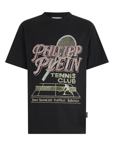Round Neck T-Shirt Tennis Club Strass