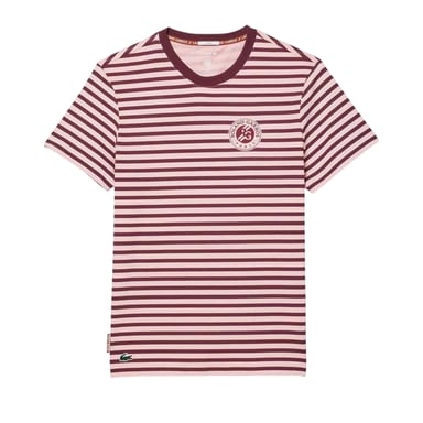 Lacoste Unisex Adult Roland Garros Edition Regular Tennis T-Shirt (Pink)