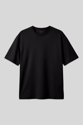 Oversized Cotton Crew Neck T-Shirt