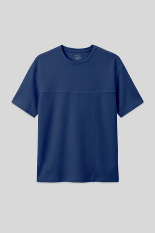 Oversized jersey t-shirt med ficka