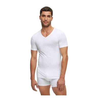 Boss Mens Logo Slim T-Shirt (Pack of 2) (White)