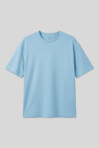 Oversized Cotton Blend Crew Neck T-Shirt