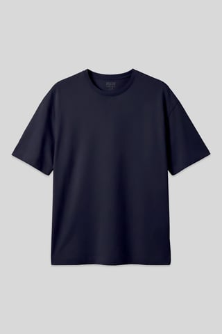 Oversized Cotton Crew Neck T-Shirt