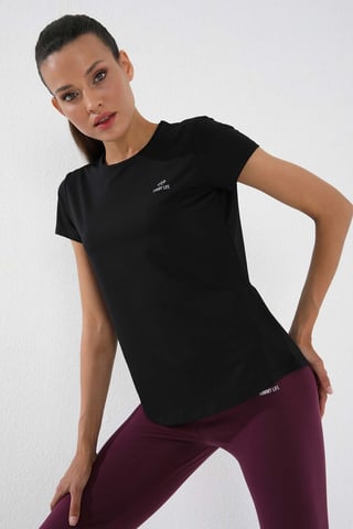 Women's Solid Short-Sleeve Crew Neck T-Shirt