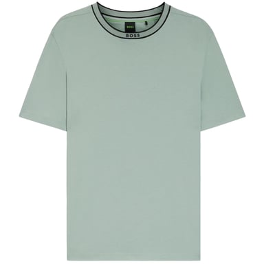 Boss Mens Crew Neck Regular T-Shirt (Green)