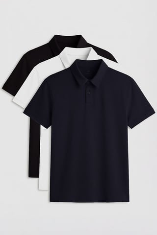 Men's Cotton-Elastane Polo T-Shirt