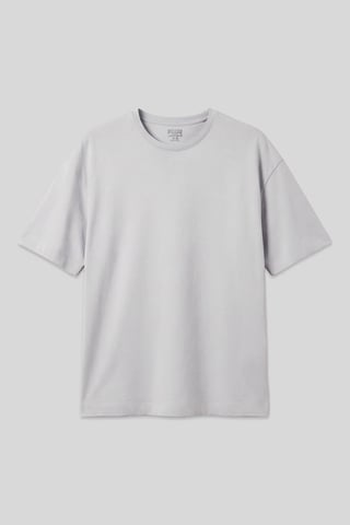 Oversized Cotton Blend Crew Neck T-Shirt